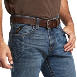 Ariat Rebar Jeans: Men's 10041081 Rico M7 DuraStretch Edge Stackable Straight Leg Jean -Work Clothes Discount Store f22 mns work 10041081 detail01