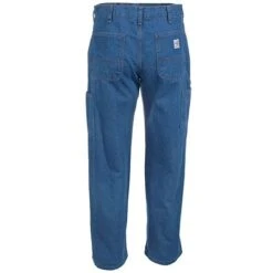 Carhartt Jeans: Men's FRB13 DNM Denim Flame Resistant Dungaree Jeans -Work Clothes Discount Store frb13dnm carharttb 01