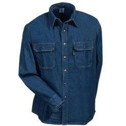 Black Stallion Shirts: Men's FS8 DNM Denim Flame-Resistant Shirt 5 Black Stallion Shirts: Men's FS8 DNM Denim Flame-Resistant Shirt -Work Clothes Discount Store fs8 dnm blackstallionf 01