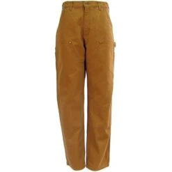 Carhartt Pants: Men's B136 BRN Brown Double Front Duck Dungaree Work Pants 7 Carhartt Pants: Men's B136 BRN Brown Double Front Duck Dungaree Work Pants -Work Clothes Discount Store image 48190