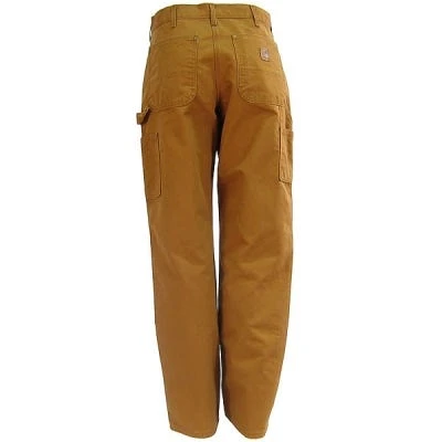 Carhartt Pants: Men's B136 BRN Brown Double Front Duck Dungaree Work Pants 2 Carhartt Pants: Men's B136 BRN Brown Double Front Duck Dungaree Work Pants - Image 2