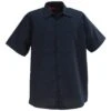 Red Kap Shirts: Men's SP24 NV Navy Industrial Short-Sleeve Work Shirt