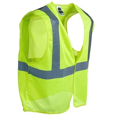Ergodyne Vests: GloWear 8205HL LIM Lime Green Class 2 Super Econo Vest 3 Ergodyne Vests: GloWear 8205HL LIM Lime Green Class 2 Super Econo Vest - Image 3