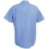 Red Kap Shirts: Men's Blue SP24 MB Short-Sleeve Industrial Uniform Work Shirt