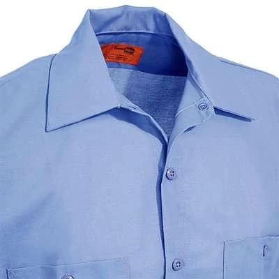 Red Kap Shirts: Men's Blue SP24 MB Short-Sleeve Industrial Uniform Work Shirt 2 Red Kap Shirts: Men's Blue SP24 MB Short-Sleeve Industrial Uniform Work Shirt - Image 2