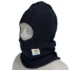 Carhartt Hats: Black Acrylic Lined Winter Face Mask A161 BLK