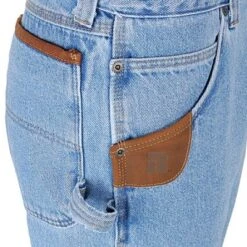 Wrangler Riggs Jeans: Men's Vintage Indigo 3W020 VI Durashield® Carpenter Jeans -Work Clothes Discount Store image 61930