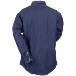 Red Kap Shirts: Men's SD78 DN Deluxe Blue Denim Western Shirt