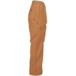 Carhartt Dungarees: Men's B111 BRN Brown Flannel-Lined Duck Dungarees -Work Clothes Discount Store image 64111