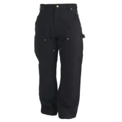 Carhartt Pants: Men's B01 BLK Black Cotton Duck Carpenter Pants -Work Clothes Discount Store image 65190