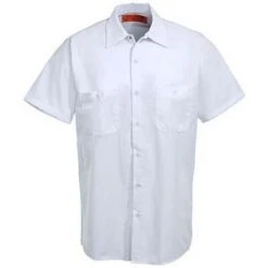 Red Kap Shirts: Men's White SP24 WH Short-Sleeve Uniform Work Shirt -Work Clothes Discount Store image 66563 1