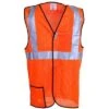 OccuNomix Vests: Mesh Orange Hi-Vis Safety Vest LUX SSBRPC ORG