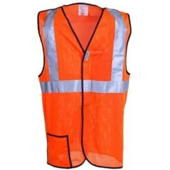 OccuNomix Vests: Mesh Orange Hi-Vis Safety Vest LUX SSBRPC ORG