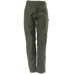 Carhartt Pants: Men's B111 MOS Green Flannel Lined Pants -Work Clothes Discount Store image 70528