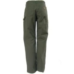 Carhartt Pants: Men's B111 MOS Green Flannel Lined Pants -Work Clothes Discount Store image 70530