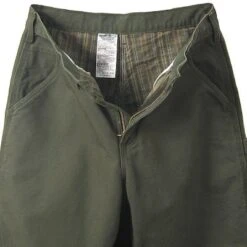 Carhartt Pants: Men's B111 MOS Green Flannel Lined Pants -Work Clothes Discount Store image 70531