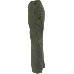 Carhartt Pants: Men's B111 MOS Green Flannel Lined Pants