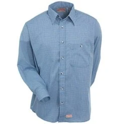 Red Kap Shirts: Men's Mini-Plaid Work Shirt SP74 WB -Work Clothes Discount Store image 75929