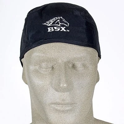 Black Stallion Caps: Men's Black BC5B BK SofTop Cotton Beanie Cap 3 Black Stallion Caps: Men's Black BC5B BK SofTop Cotton Beanie Cap - Image 3