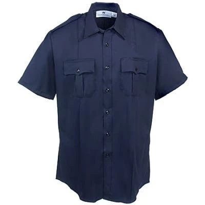 Horace Small Shirts: Mens Navy Stretch Twill Uniform Shirt HS1451 3 Horace Small Shirts: Mens Navy Stretch Twill Uniform Shirt HS1451 - Image 3