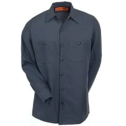Red Kap Shirts: Industrial Long Sleeve Work Shirt SP14 CH -Work Clothes Discount Store image 79535