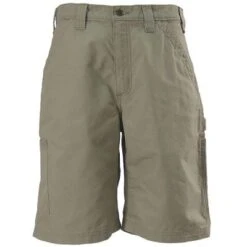 Carhartt Shorts: Men's B147 TAN Cotton Canvas Work Shorts -Work Clothes Discount Store image 80141