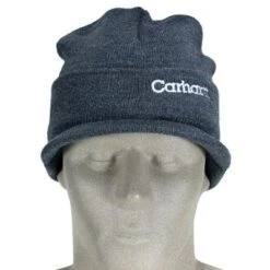 Carhartt Caps: Coal Heather Acrylic Knit Cap A164 CLH -Work Clothes Discount Store image 85855