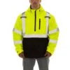 Tingley Jackets: Men's J26322 Fluorescent Yellow Black Optix Pull Over Hooded Waterproof Jacket