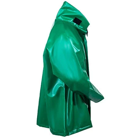 Tingley Jackets: Men's Green Waterproof FR J41008 PVC Rain Jacket 1 Tingley Jackets: Men's Green Waterproof FR J41008 PVC Rain Jacket