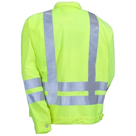 Red Kap Jackets: High Visibility ANSI Class 2 Ike Jacket JY32HV 4 Red Kap Jackets: High Visibility ANSI Class 2 Ike Jacket JY32HV - Image 4