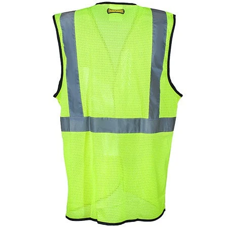 Occunomix Vests: Yellow High Visibility Lightweight Mesh Safety Vest LUX SSGC 1 Occunomix Vests: Yellow High Visibility Lightweight Mesh Safety Vest LUX SSGC
