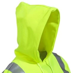Occunomix Sweatshirts: Men's High Visibility Cotton Blend Hooded Sweatshirt OCCLUX-SWTLH Y -Work Clothes Discount Store lux swtlh y occunomixh 01 1