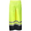 Occunomix Pants: Men's High Visibility Yellow Rain Pants LUX TENR YEL