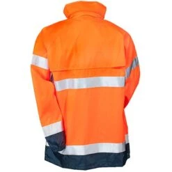 Occunomix Jackets: Men's Hi Vis Orange Waterproof Rain Jacket LUX TJR ORG