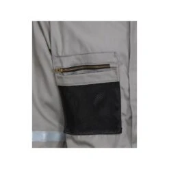 MCR Safety Coveralls: Men's SBC2011 Gray Summit Breeze FR Long Sleeve Coveralls -Work Clothes Discount Store mcr sbc2011 detail4 xhiresedit