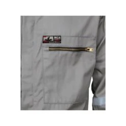 MCR Safety Coveralls: Men's SBC2011 Gray Summit Breeze FR Long Sleeve Coveralls -Work Clothes Discount Store mcr sbc2011 detail5 xhiresedit