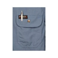 MCR Safety Shirts: Men's SBS1006 Blue FR Summit Breeze Vented Underarms Long Sleeve Button Down Shirt -Work Clothes Discount Store mcr sbs1006 detail3 xhiresedit