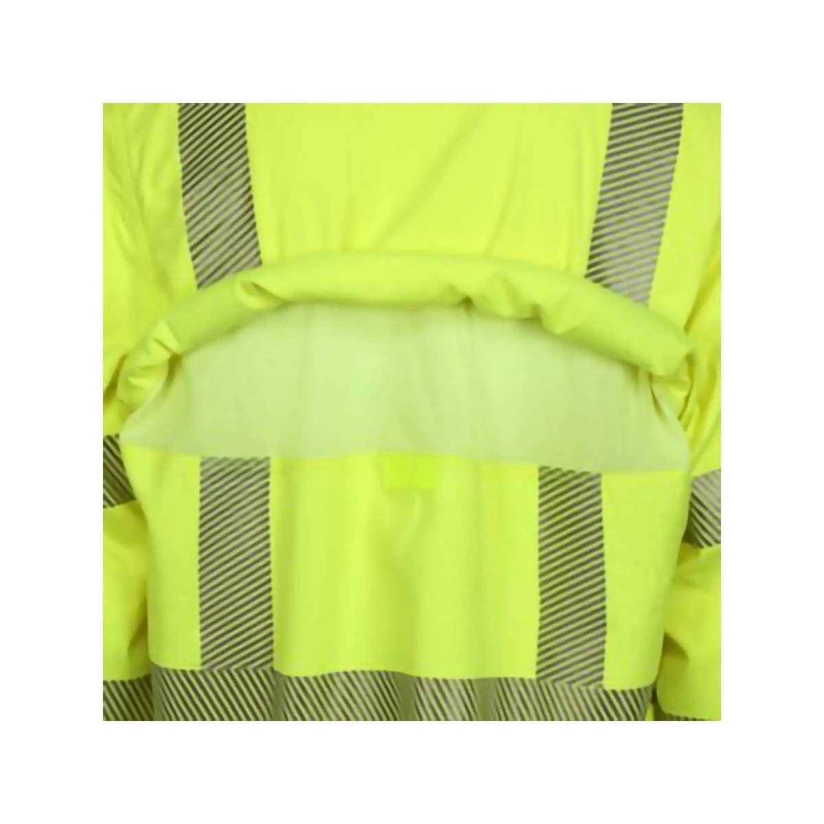 MCR Safety Shirts: Men's SBS1027 Lime FR Summit Breeze Hi Vis Long Sleeve Button Down Shirt 3 MCR Safety Shirts: Men's SBS1027 Lime FR Summit Breeze Hi Vis Long Sleeve Button Down Shirt - Image 3