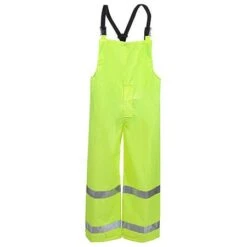 Tingley Overalls: Men's Lime High-Visibility O23122 Rubber Overalls -Work Clothes Discount Store o23122 tigleyf 01