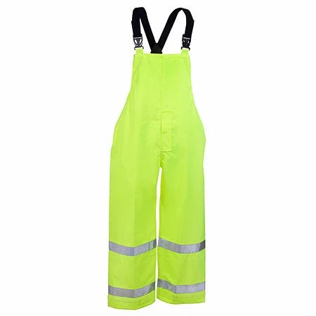 Tingley Overalls: Men's High-Visibility O24122 Lime Green Waterproof Overalls 2 Tingley Overalls: Men's High-Visibility O24122 Lime Green Waterproof Overalls - Image 2