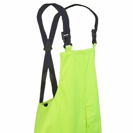 Tingley Overalls: Men's High-Visibility O24122 Lime Green Waterproof Overalls 3 Tingley Overalls: Men's High-Visibility O24122 Lime Green Waterproof Overalls - Image 3