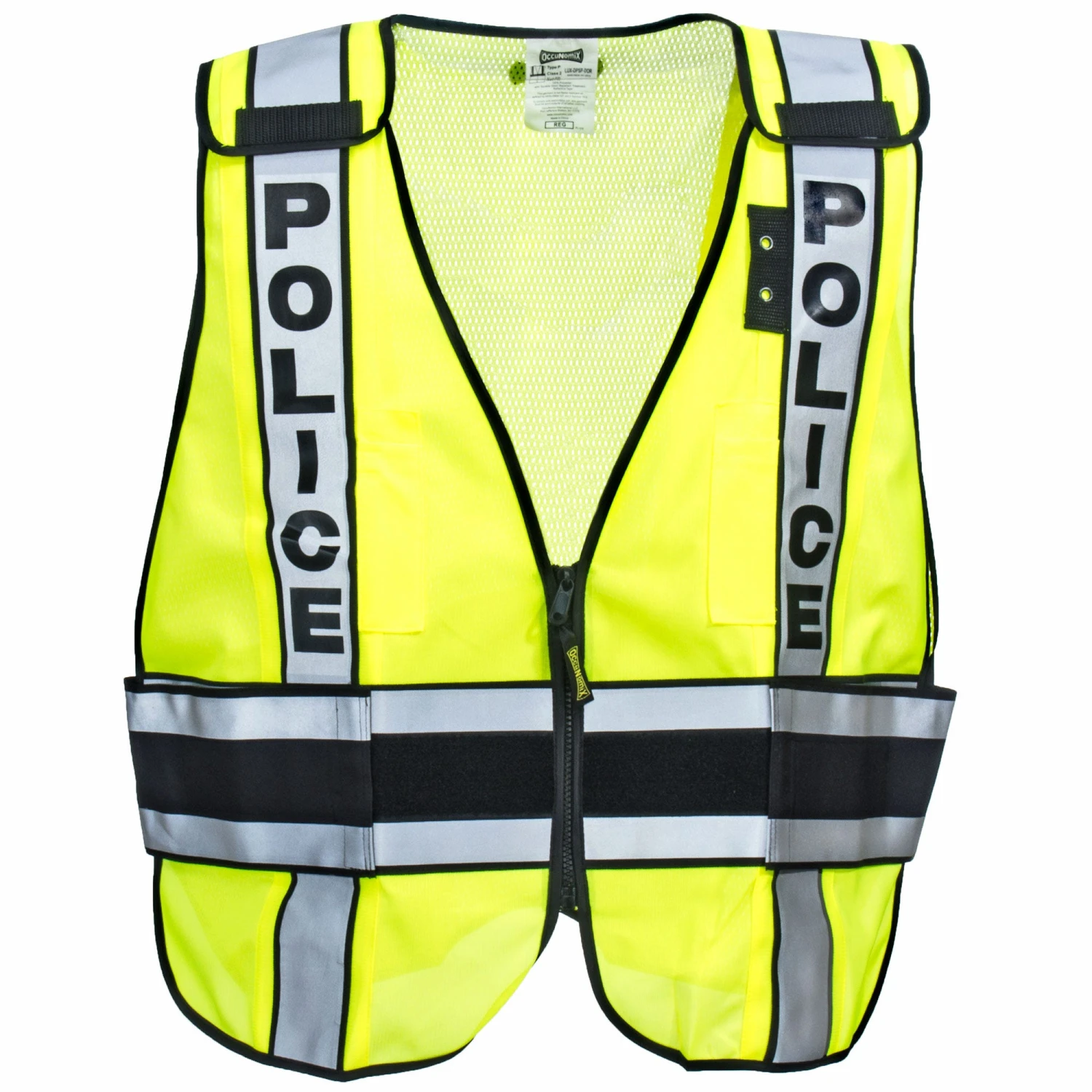 Occunomix Vests: Men's Deluxe LUX DPSP DOR High Viz Mesh Police Vest 2 Occunomix Vests: Men's Deluxe LUX DPSP DOR High Viz Mesh Police Vest - Image 2