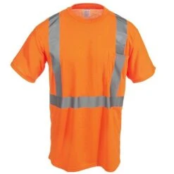 Occunomix Shirts: Men's Orange High Visibility LUX SSETP2 O Moisture Wicking Shirt 5 Occunomix Shirts: Men's Orange High Visibility LUX SSETP2 O Moisture Wicking Shirt -Work Clothes Discount Store occunomix lux ssetp2 org f 01