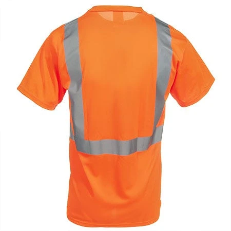 Occunomix Shirts: Men's High Visibility Orange LUX SSETP2B O Moisture Wicking Shirt 1 Occunomix Shirts: Men's High Visibility Orange LUX SSETP2B O Moisture Wicking Shirt