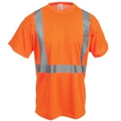 Occunomix Shirts: Men's High Visibility Orange LUX SSETP2B O Moisture Wicking Shirt 5 Occunomix Shirts: Men's High Visibility Orange LUX SSETP2B O Moisture Wicking Shirt -Work Clothes Discount Store occunomix lux ssetp2b org f 01