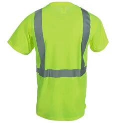 Occunomix Shirts: Men's Yellow LUX SSETPBK Y Hi Vis Black Bottom Work Shirt
