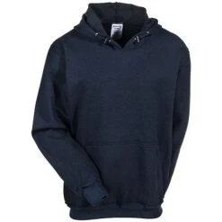 Occunomix Sweatshirts: Men's LUX SWTFR Navy Flame Resistant Hooded Sweatshirt -Work Clothes Discount Store occunomix swtfr nm f 01
