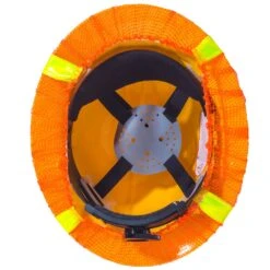 Occunomix Hat Covers: V896 FB O Hi-Vis Orange Full Brim Hard Hat Cover