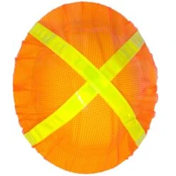 Occunomix Hat Covers: V896 FB O Hi-Vis Orange Full Brim Hard Hat Cover -Work Clothes Discount Store occunomix v896 fb o t 01