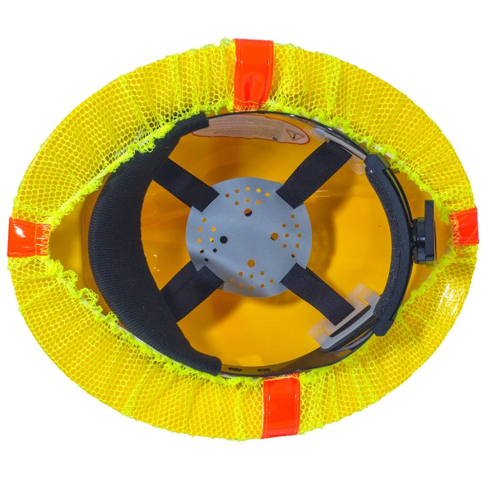 Occunomix Hat Covers: Hi-Vis V869 FB Y Yellow Full Brim Hard Hat Cover 1 Occunomix Hat Covers: Hi-Vis V869 FB Y Yellow Full Brim Hard Hat Cover